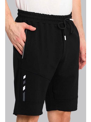 Slazenger 7045 Erkek Pamuklu Şort Bağcıklı Bel Rahat Kalıp Günlük Spor