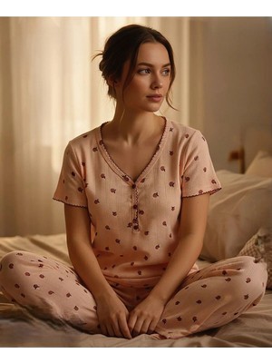 Pointella Patlı Kısa Kollu Pijama Takımı