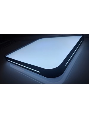 Lenay Sıva Üstü LED Panel 42W Dekoratif Armatür Siyah(Beyaz Işık 6500K) 43X43