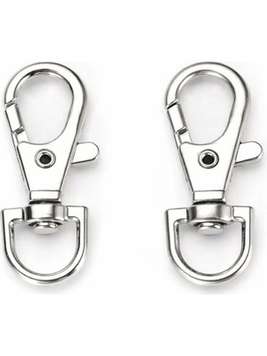 Orhan Çanta 1 Cm 100 Adet Balık Kanca Nikel (Gümüş) - Metal Çanta ve Cüzdan Askı Klipsi