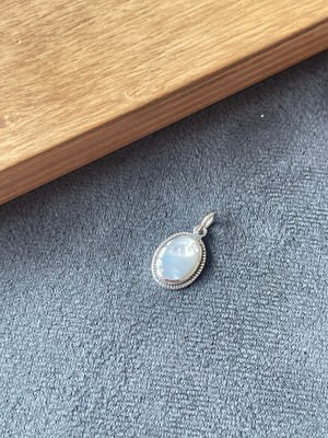 Aida Jewelss 925 Ayar Gümüş Sedef Taşlı Tasarım Gümüş Kolye Ucu