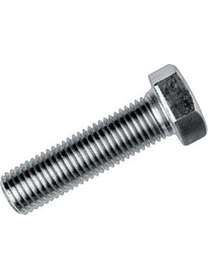 Pazarcan M6X10 Civata Din 933 8,8 Beyaz Tam Paso (10 Adet)