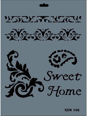 Pazarcan New Seri N-108 Stencil 35X25 cm