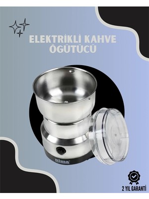 İsingir Shopping Paslanmaz Çelik Kahve Değirmeni | Düşük Gürültü, Yüksek Devir, Fındık Tahıl Için Uy