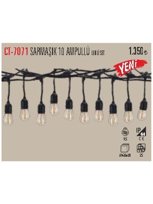 Cata CT-7071 Sarmaşık 10 Ampullü Ledli Set