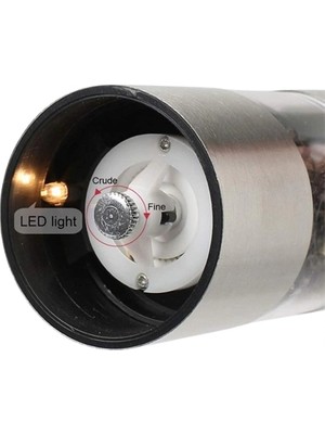 İsingir Shopping Pil Ile Çalışan Elektrikli Baharat Öğütme Ergonomik Şeffaf Gövde