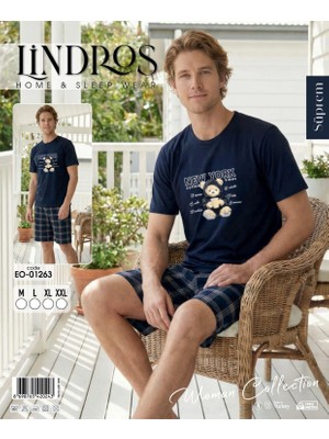 Lindros EO-01263 Erkek Kısa Kol Süprem Şort Takım