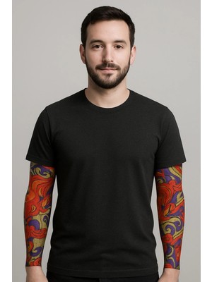 İsingir Shopping Çorap Dövme Giyilebilir Kol Bacak Dövmesi Likralı 2 Adet Model 4