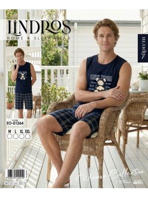 Lindros EO-01264 Erkek Sıfır Kol Süprem Şort Takım