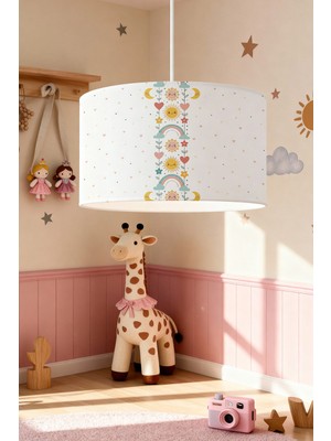 PremiumPort Rüya Gibi Gökyüzü Desenli Çocuk Odası Avizesi