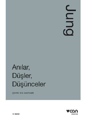 Can Yayınları Anılar, Düşler, Düşünceler Carl Gustav Jung Psikoloji Kitabı Ciltsiz 330 Sayfa