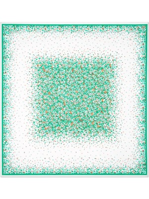 Nergis Collection Su Yeşili Çiçek Desenli 55X55 Fular – Şık & Günlük Kullanım Kadın Boyun Fuları