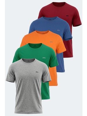Slazenger Rosalva 5 Li Set Erkek   Tişört