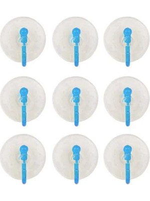 Royaleks Group 9'lu Eko Vantuz Askı Şeffaf 2,5 cm ROYALEKS-SF-855