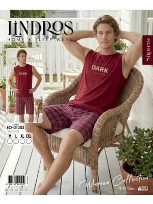 Lindros EO-01303 Erkek Sıfır Kol Süprem Şort Takım