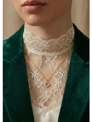 Bilezikci 14 Ayar Altın Minimal Ay Yıldız Kolye