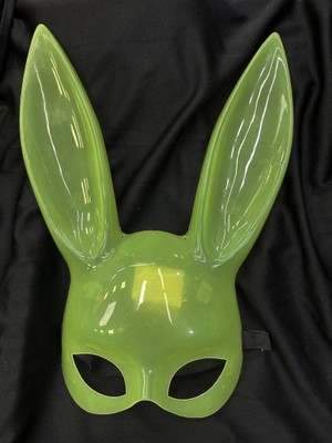 İsingir Shopping Karanlıkta Yanan Glow Floresan Tavşan Maskesi 32X22 cm