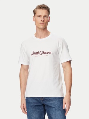 Jack Jones Jormontauk Type Front Tee Cn Erkek Beyaz Tshirt 12290887-01