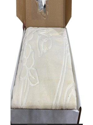 Sarar Gold Embos Çift Kişilik Battaniye Açık Krem