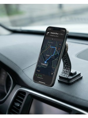 Mulvxkrg KRG02 Katlanabilir Manyetik Araç Telefon Tutucu 360 Derece Döner Stand (Mulvix)