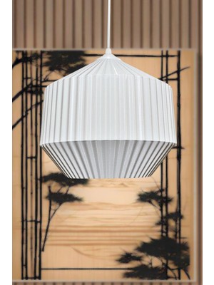 PremiumPort Şık Beyaz Sarkıt Avize, Yatak Odası, Mutfak ve Oturma Odası Için