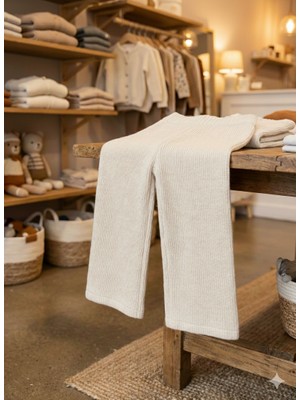 Mihrumay Düz Kesim Boru Paça Triko Pantolon