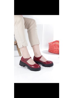 Tuba Toptaş Mary Jane Rugan Ayakkabı