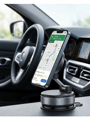 Mulvxkrg KRG02 Araç Içi Manyetik Telefon Tutucu Katlanabilir Navigasyon Standı (Mulvix)