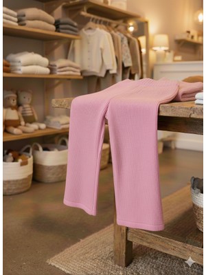 Mihrumay Düz Kesim Boru Paça Triko Pantolon