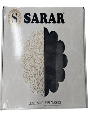Sarar Gold Battaniye Tek Kişilik Antrasit