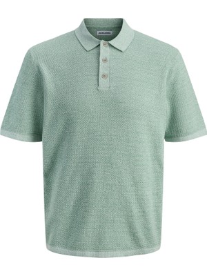 Jack & Jones Jack Jones Jjegeorge Knıt Polo Ss Sn Erkek Yeşil1 Tshirt 12268281-26