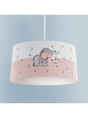 PremiumPort Sevimli Yavru Fil Desenli Bebek ve Çocuk Odası Avizesi