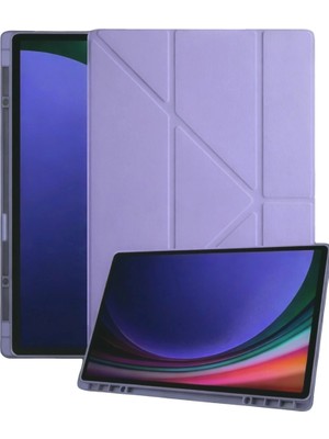 AyrStore Buğz Samsung Galaxy Tab A11 Kalemlikli Mars Tablet Kılıfı - Lila