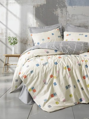 Mulvxurg  URG02  Minimal Tek Kişilik Nevresim Takımı Evo Gri (Mulvix)