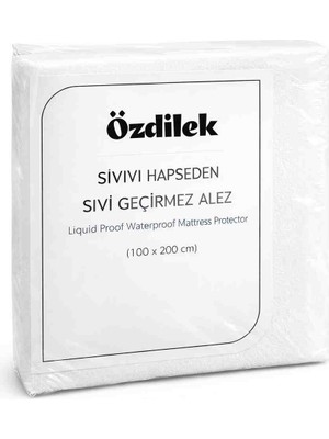Özdilek Sıvı Geçirmez Alez | %100 Pamuk Üst Yüzey | Fitted Lastikli Yatak Koruyucu | Nefes Alabilir | Terletmez | Anti Alerjik