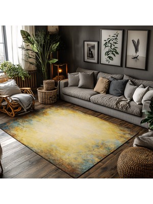Buğulu Desen Canlı Renkler Halı M183