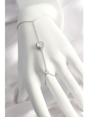 Youday Accessories 316L Çelik Gümüş Renk Kalp Model Şahmeran