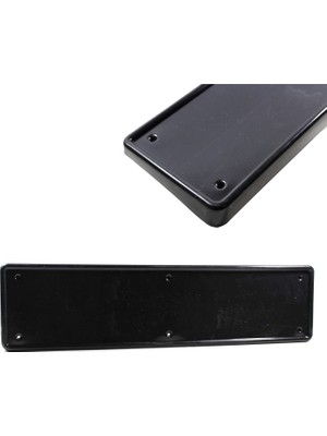 isiltikidsmoda Plastik Ön Tampon Plaka Altlığı Eğimli Era Plakalık Siyah