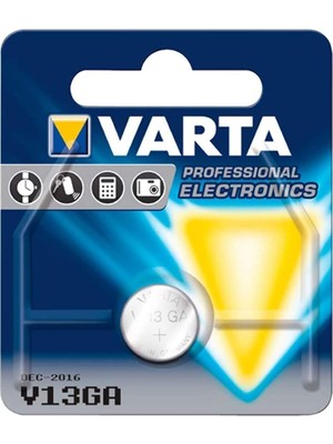 Varta V13GA 10 Adet LR44 1.5V Alkalin Pil 850 mAh Uzun Ömürlü Yüksek Performanslı