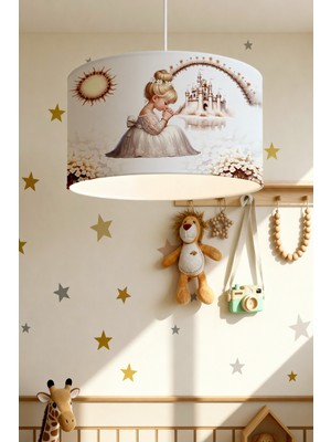 PremiumPort Çocuk Odası Peri Desenli Zarif Avize, Şık ve Sıcak Ortam Yaratır