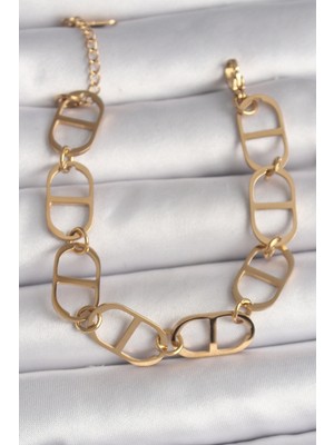 Youday Accessories 316L Çelik Gold Renk Kadın Bileklik