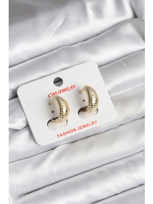 Youday Accessories 14K Gold Renk Kaplama cm Kadın Küpe