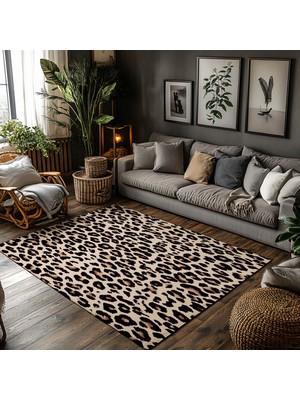 Leopar Desen Halı M205