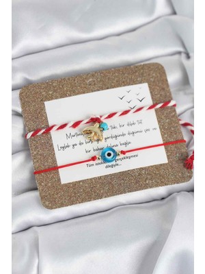 Youday Accessories Marteniçka Bileklik 2'LI Nazar ve Kırlangıç Model