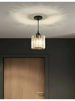 PremiumPort Şık Modern Kristal Taşlı Sarkıt Avize, Hol, Mutfak ve Oturma Odası Için