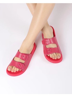 Chirpy Kadın Yazlık Çift Tokalı Terlik - Candy