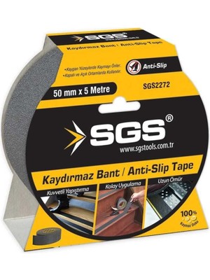 Sgs 2272 Siyah Kaydırmaz Bant 50 mm 5 Metre