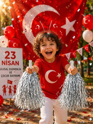 Doğaberen 23 Nisan Gösteri Ponponu 2'li Gümüş