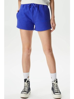 Soon To Be Announced Essentials Women's Short Kadın Pamuk Şort Sax Mavi