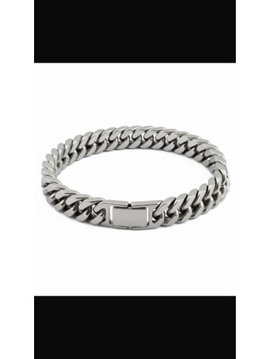 Wind Silver Kalın Erkek Tasarım Bileklik 925 Ayar